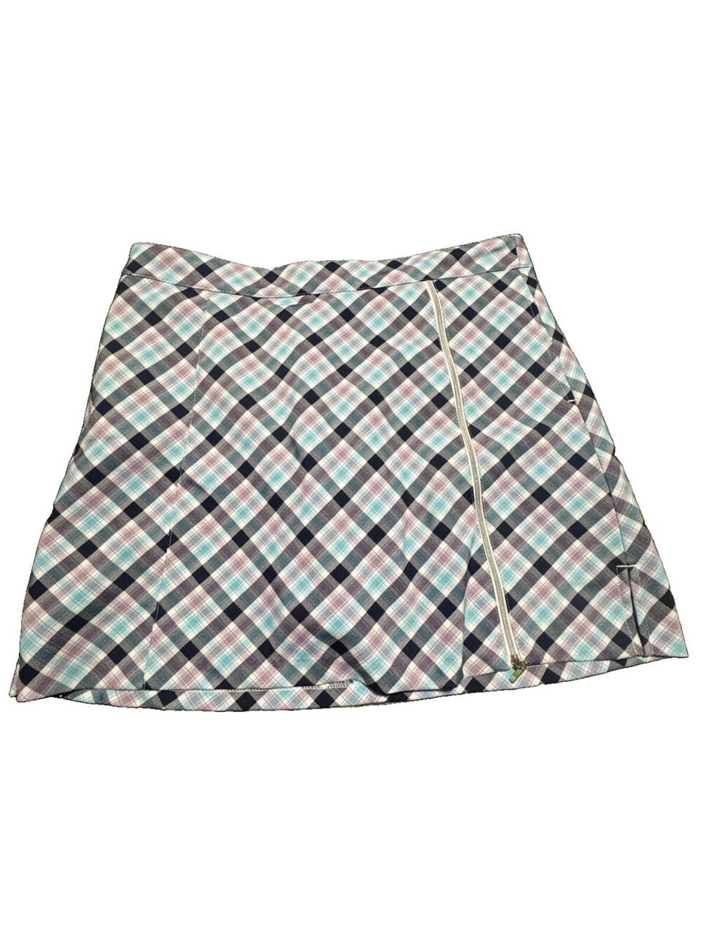 Lady Hagen Golf Skort Womens 6 Plaid Blue Purple Skirt Skort Stretch